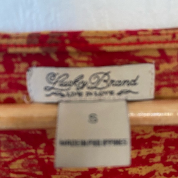 Lucky Brand Womens Boho V-Neck Shirt Blouse - Picture 7 of 7